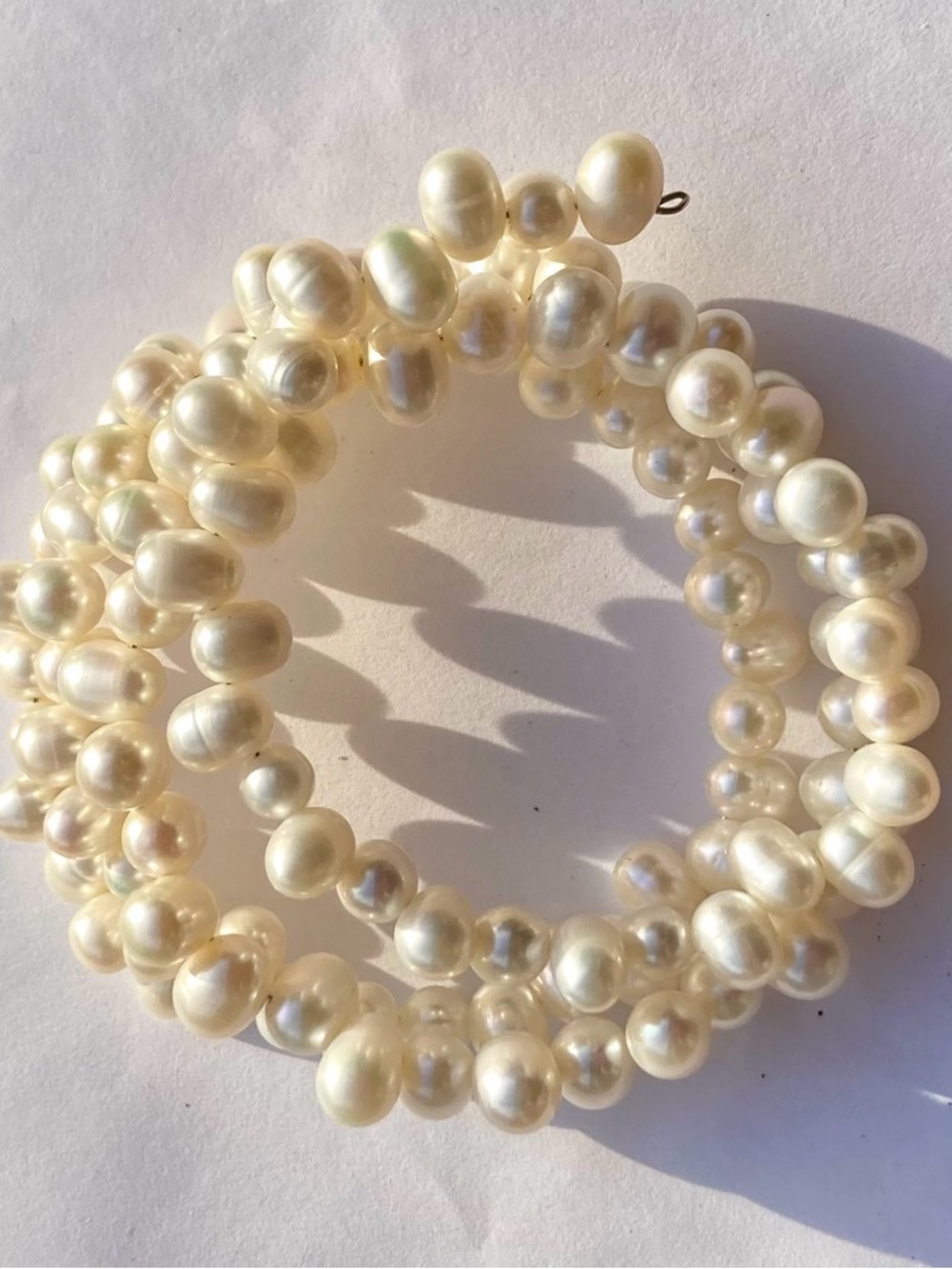 Freshwater Pearl Triple Wrap Bracelet